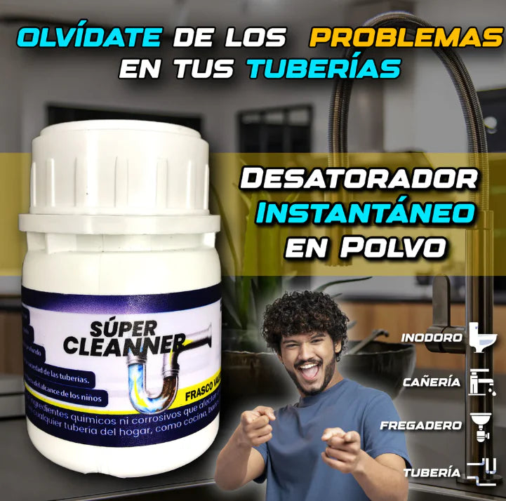 SUPER CLEANER - SUPER DESATORADOR EN POLVO