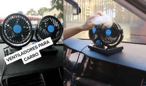 ventilador portatil para autos giratorio 360°